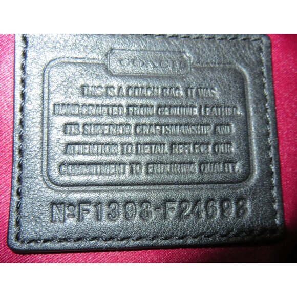 COACH PARK Quilted Turn Lock Color Block Suede & Leather Tote Satchel F24968 - Picture 6 of 13